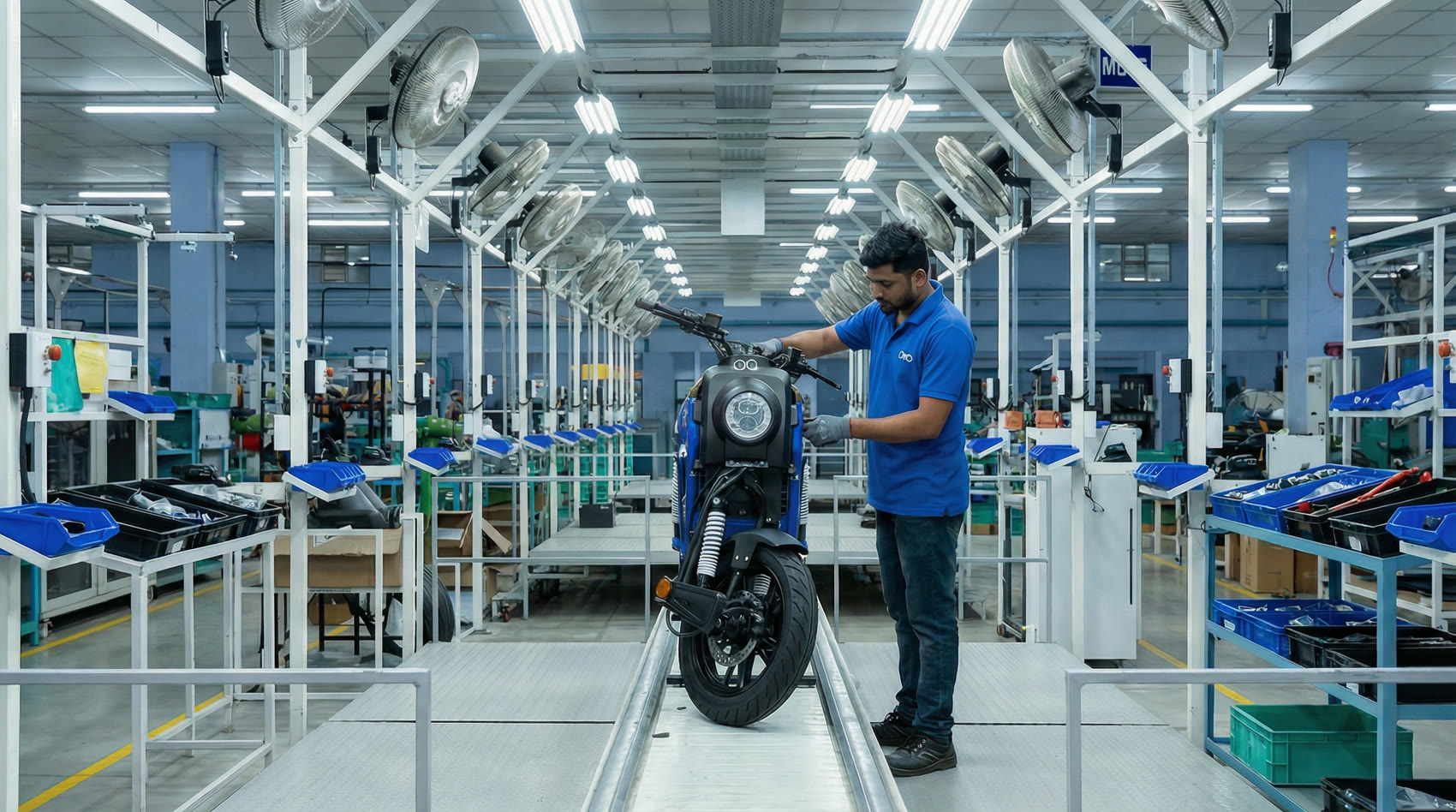 Electric-bike final assembly line